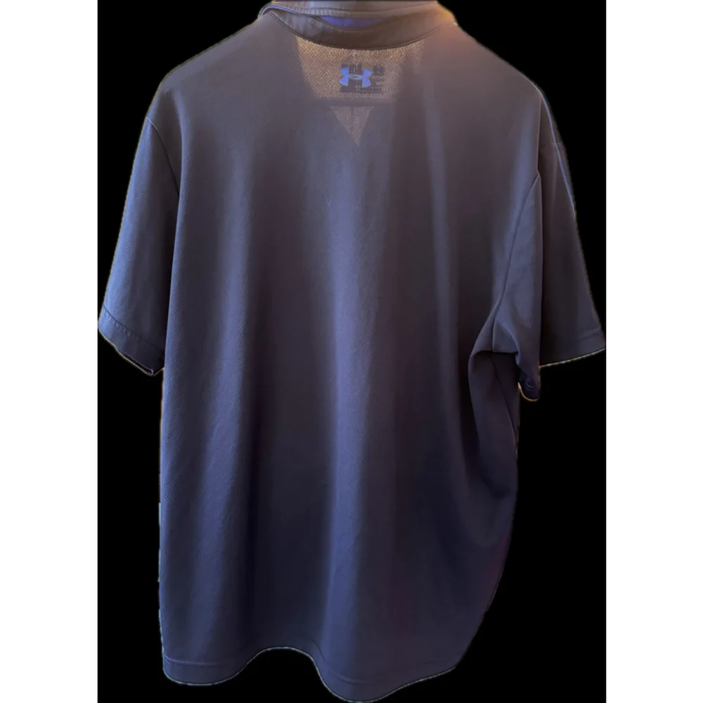 Under Armour Men’s Dark Blue HeatGear Polo Shirt - Loose Fit, XL‎